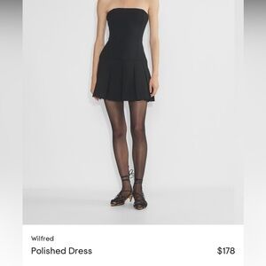 Aritzia ‘Polished dress’ corset little black dress size 0